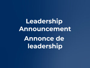 Leadership announcement